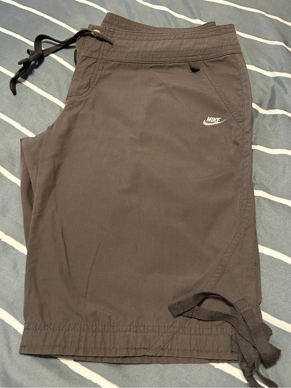 Nike Women’s Dark Brown Athletic Drawstring Shorts